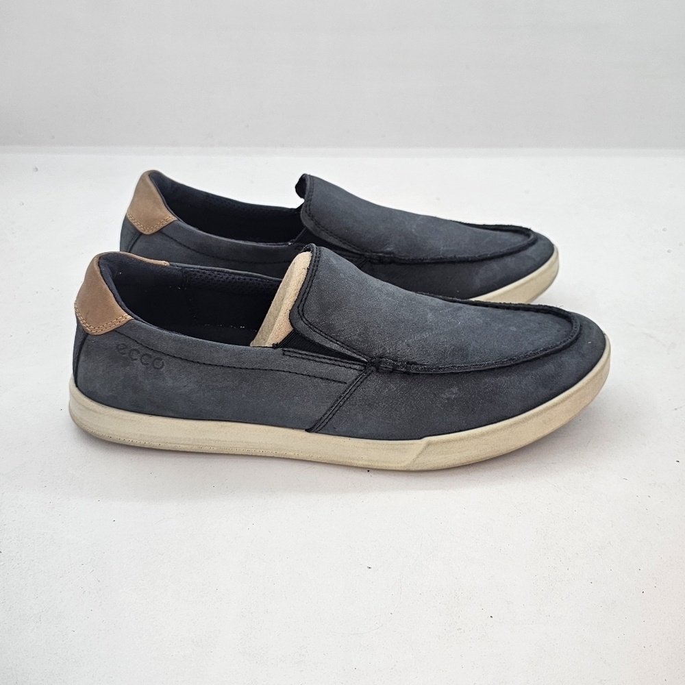 ECCO Cathum Slip-On Sneakers Blue Mens Size 8.5 Casual Comfortable Breathable Sh - Picture 3 of 10